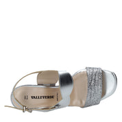 Sandali tacco Argentato Valleverde