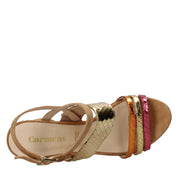 Sandali tacco Marrone Carmens 