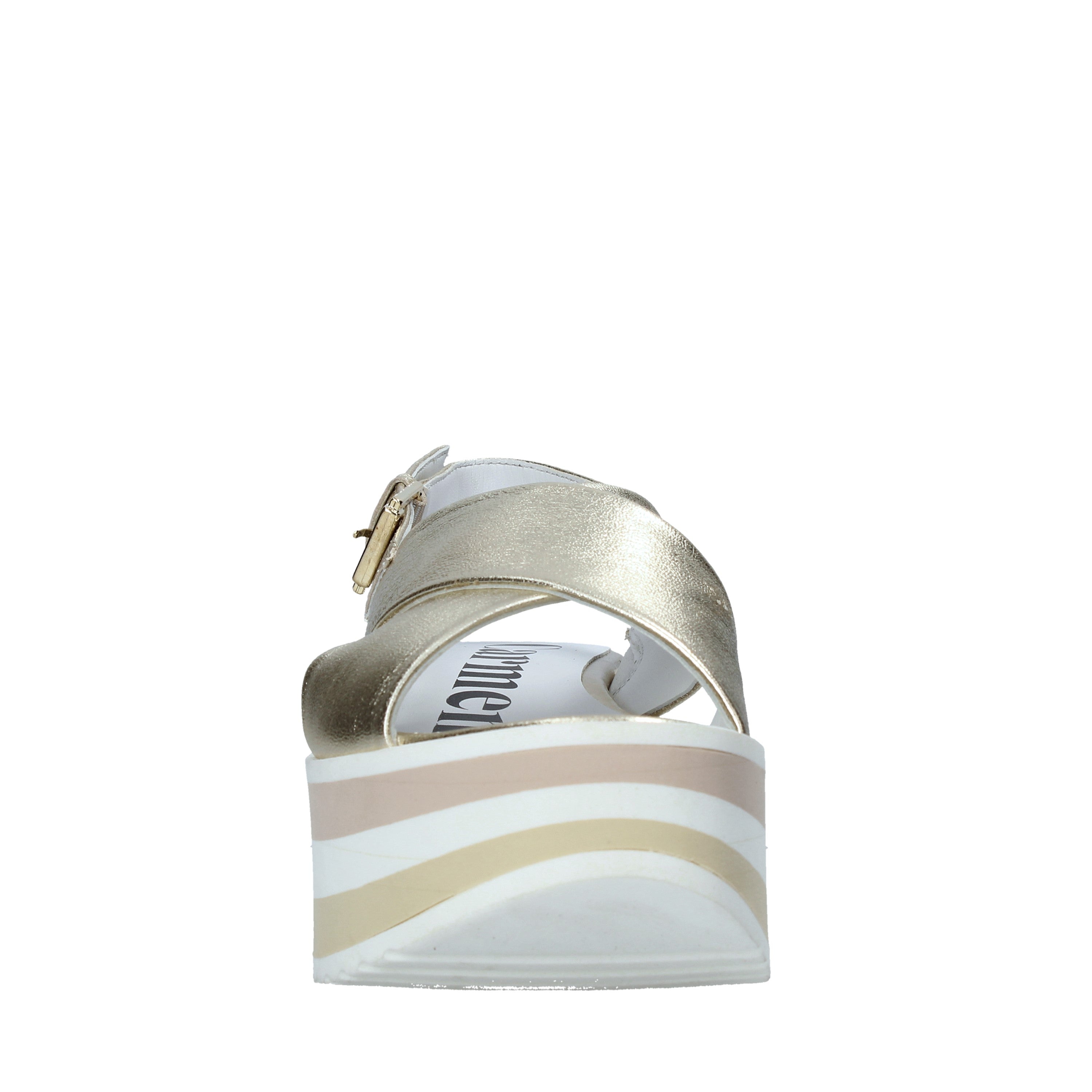 Sandali zeppa Dorato Carmens 