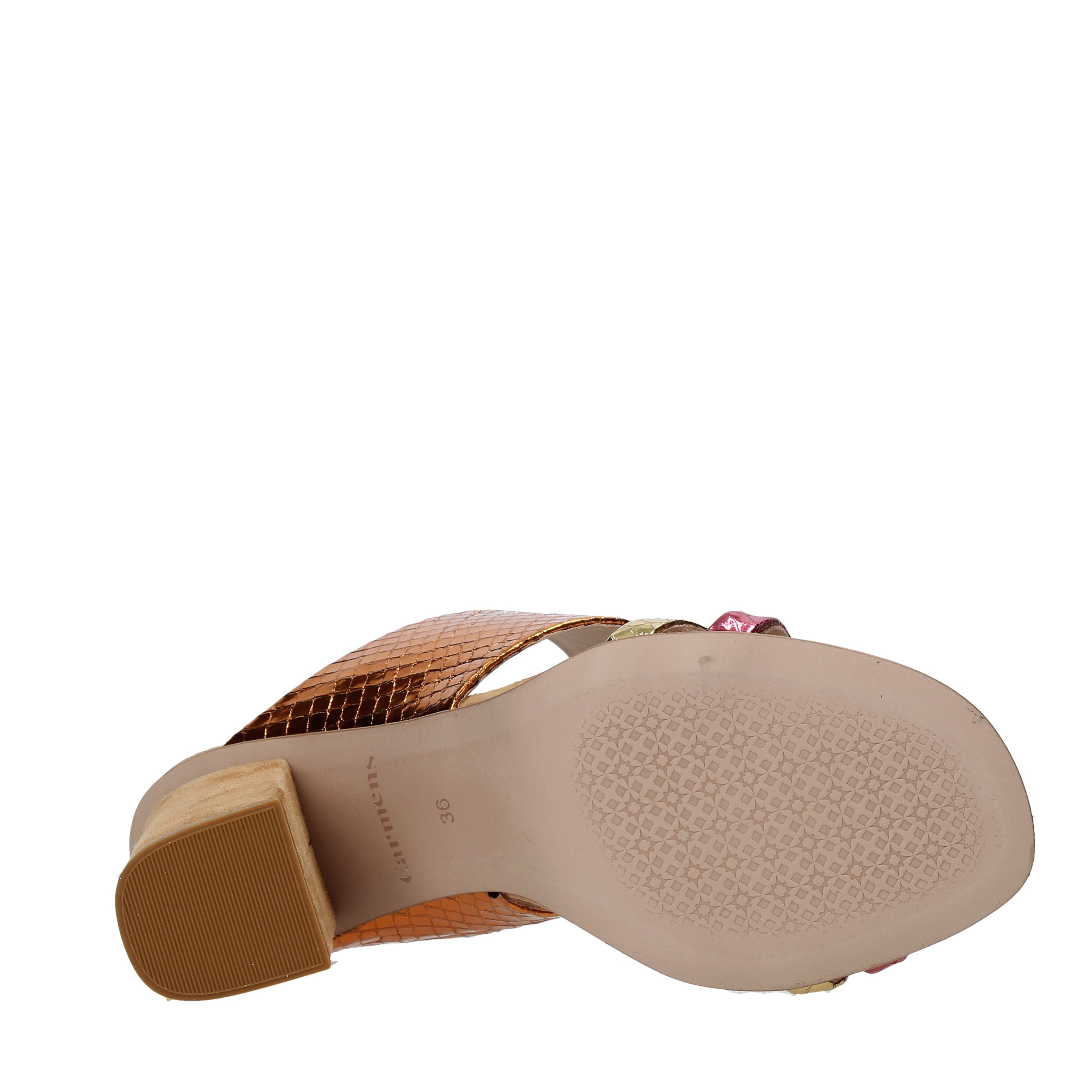 Sandali tacco Arancio Carmens 