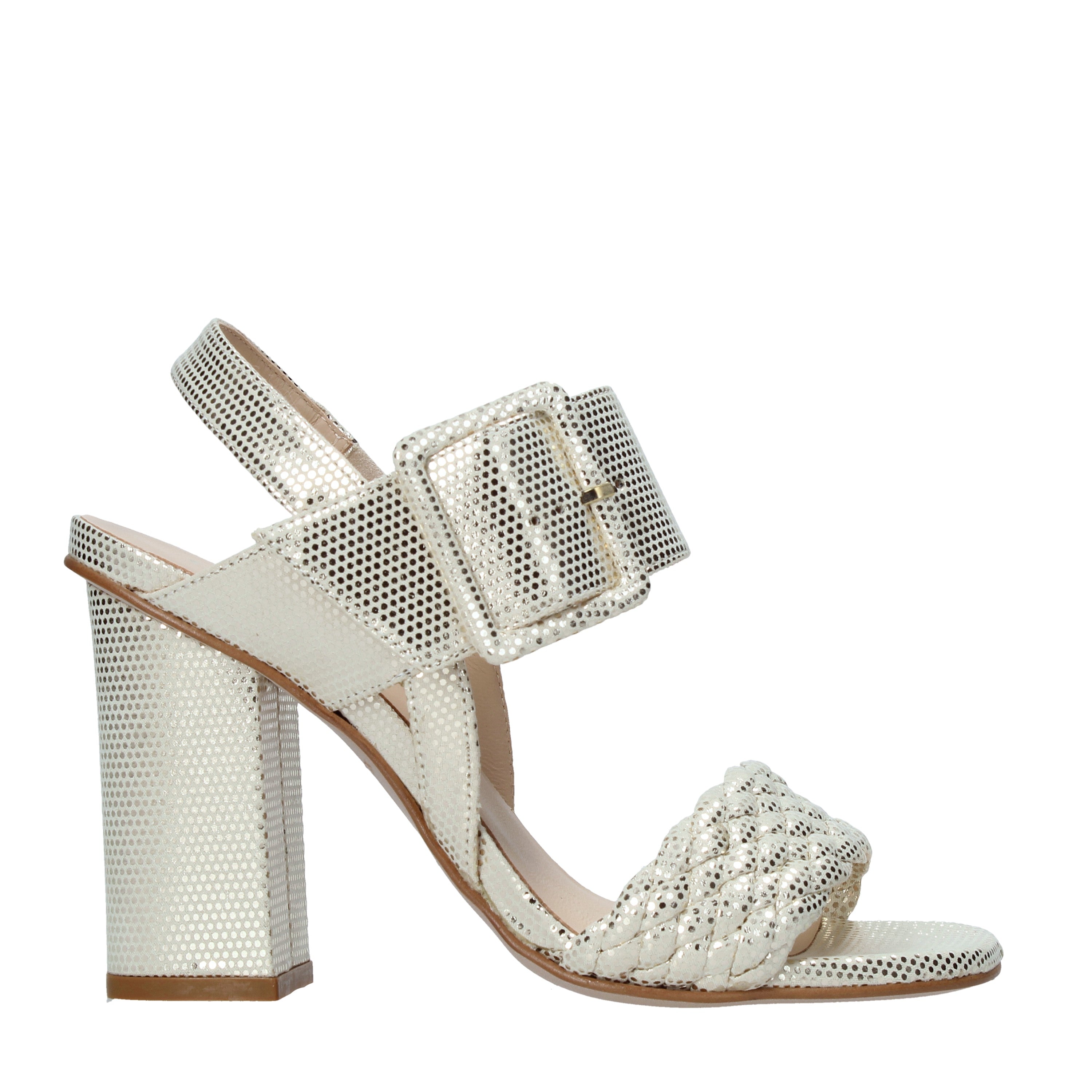 Sandali tacco Beige Carmens 