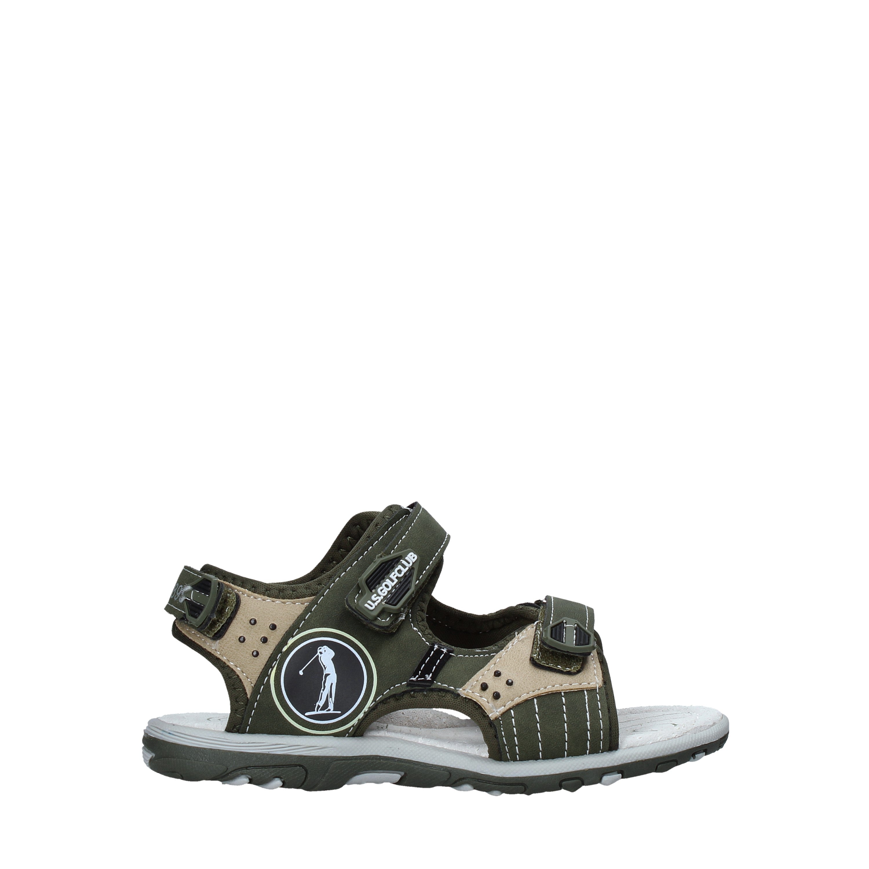 Sandali con strappi Verde U.s. Golf Kids