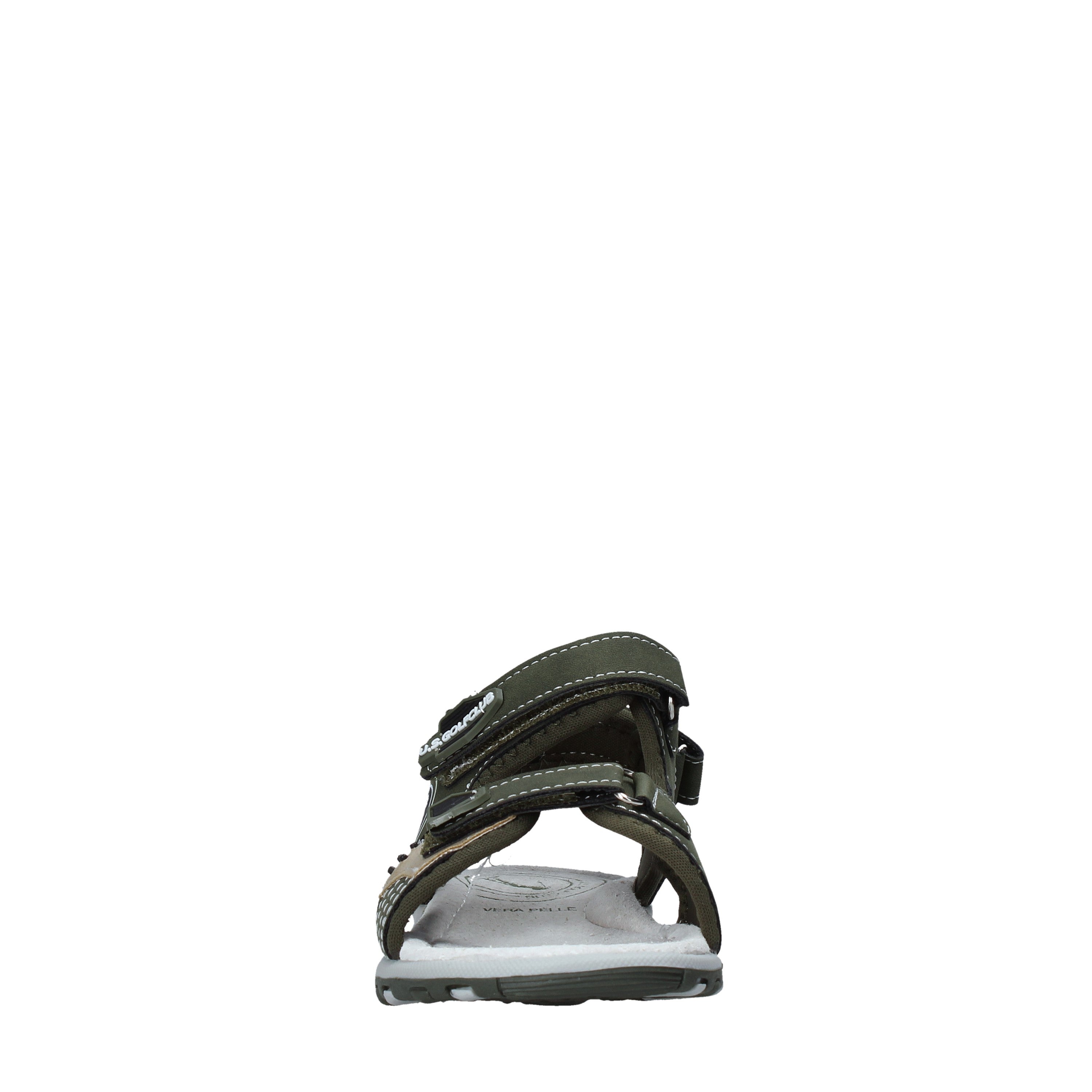 Sandali con strappi Verde U.s. Golf Kids