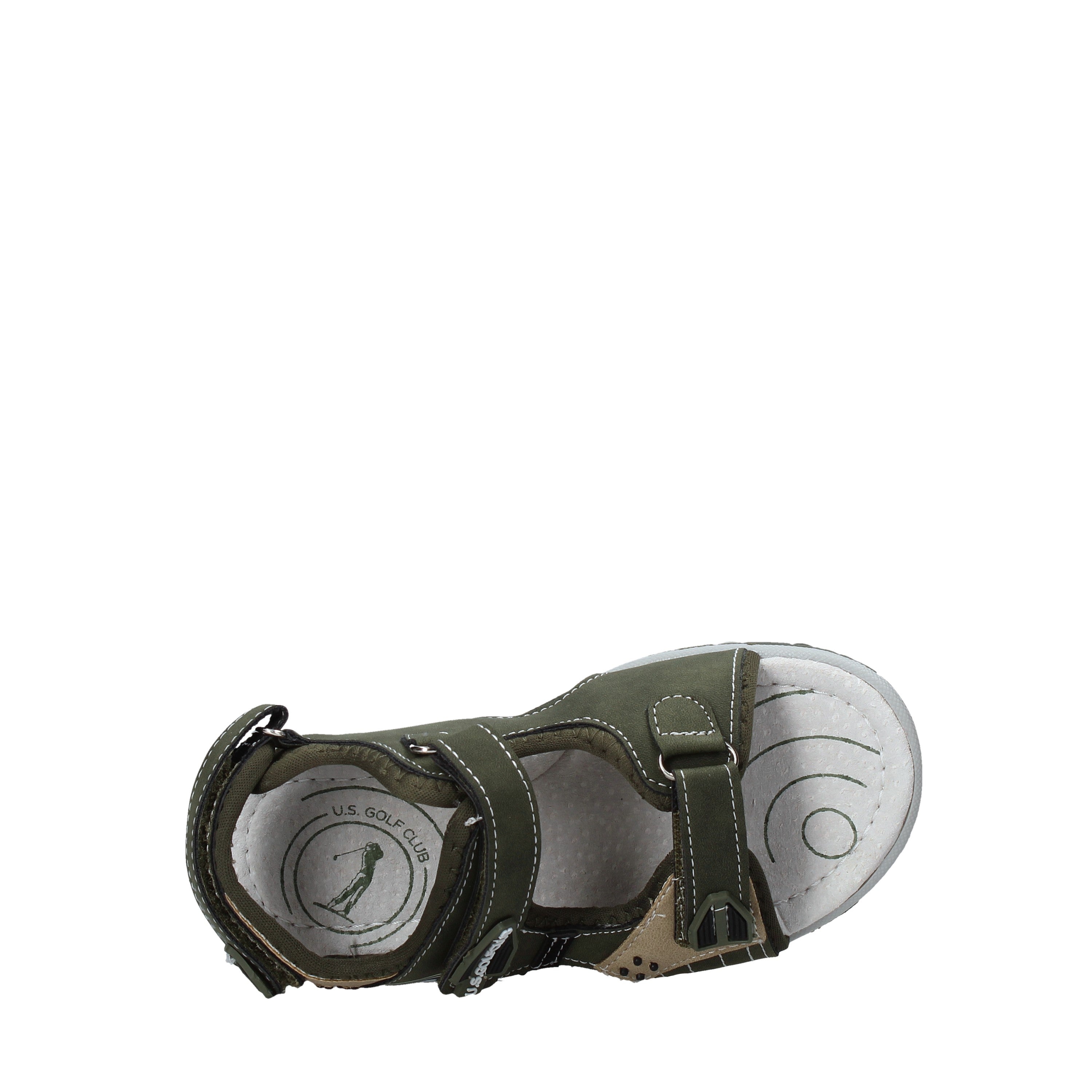 Sandali con strappi Verde U.s. Golf Kids