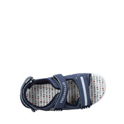 Sandali con strappi Blu Fred Mello