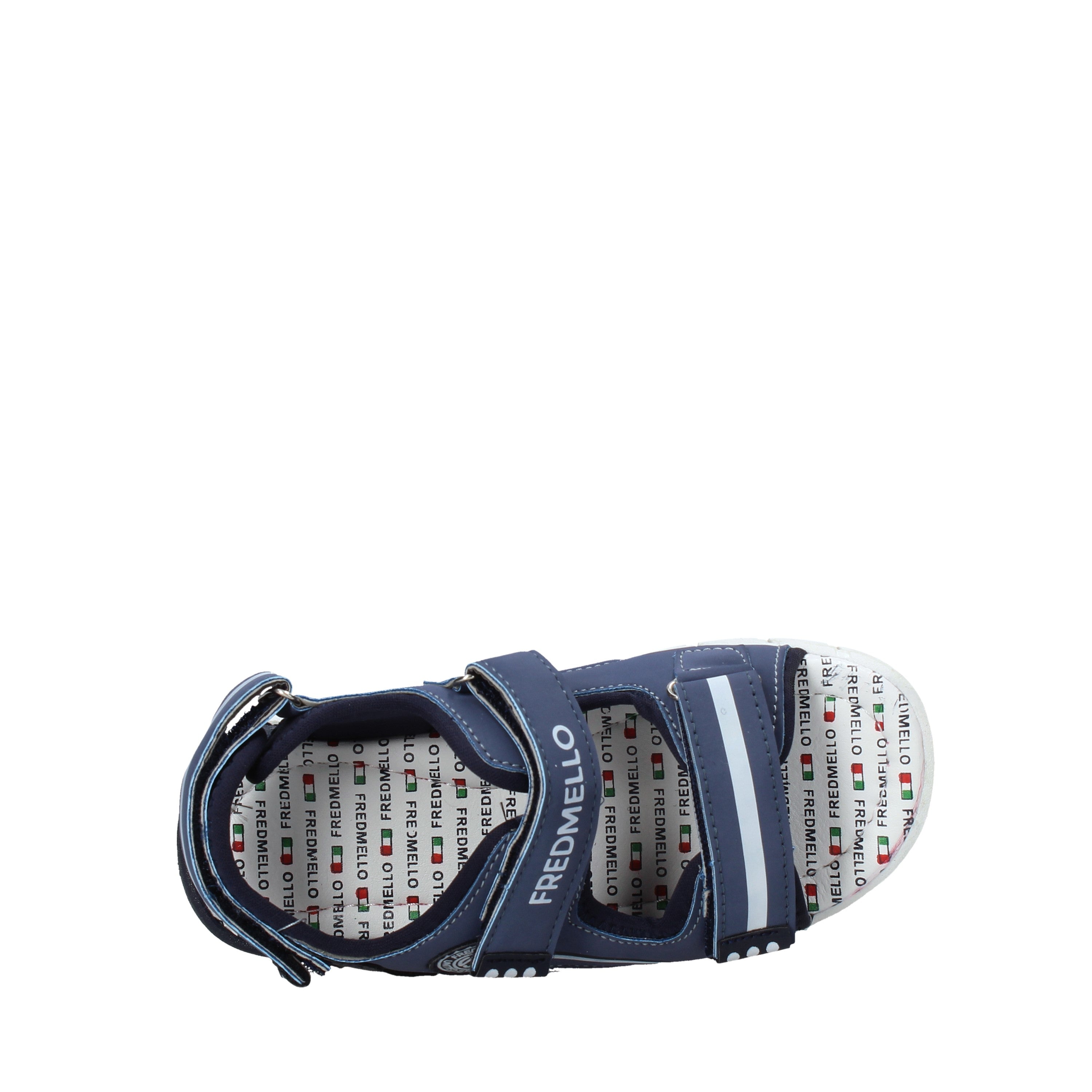 Sandali con strappi Blu Fred Mello