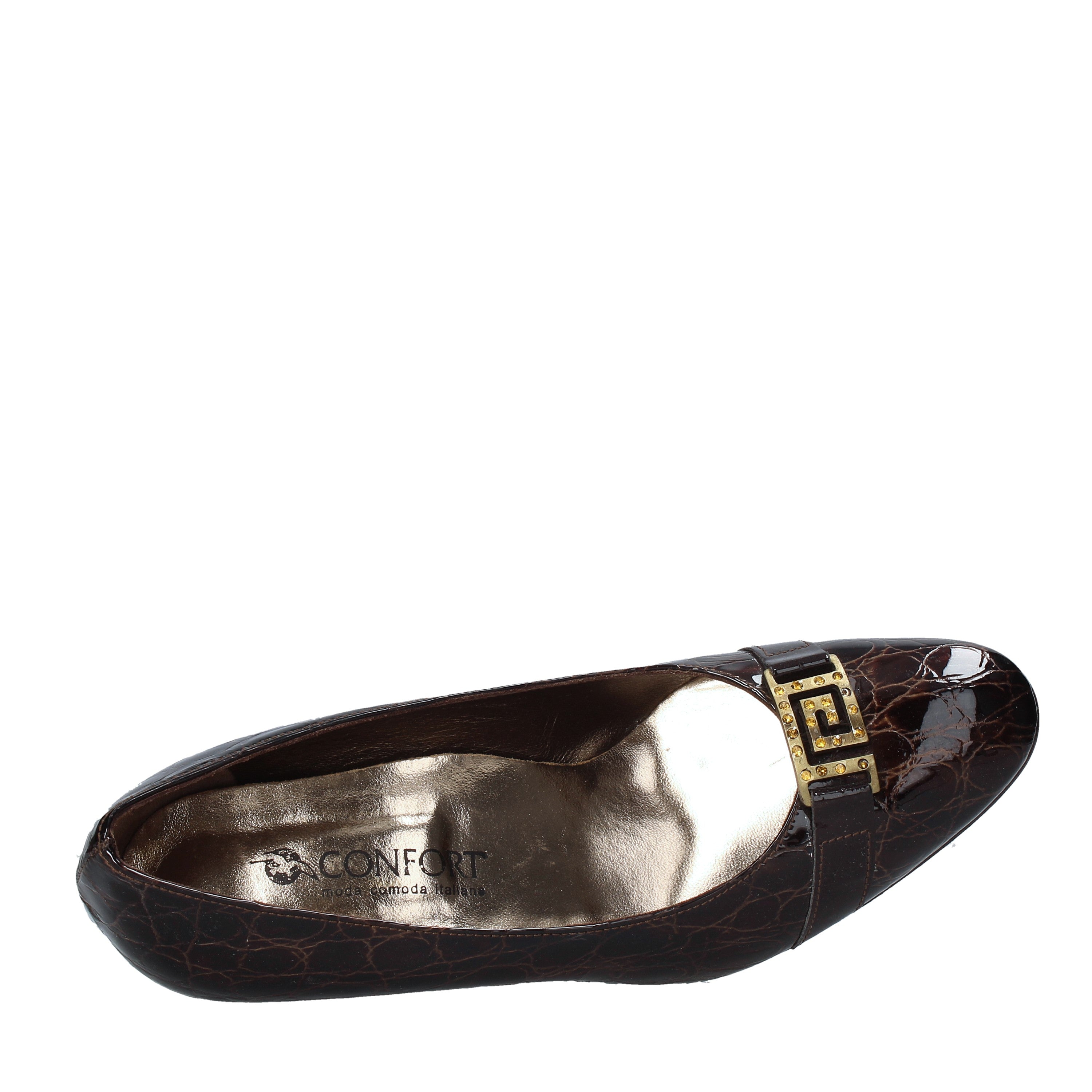 Decolleté Marrone Confort