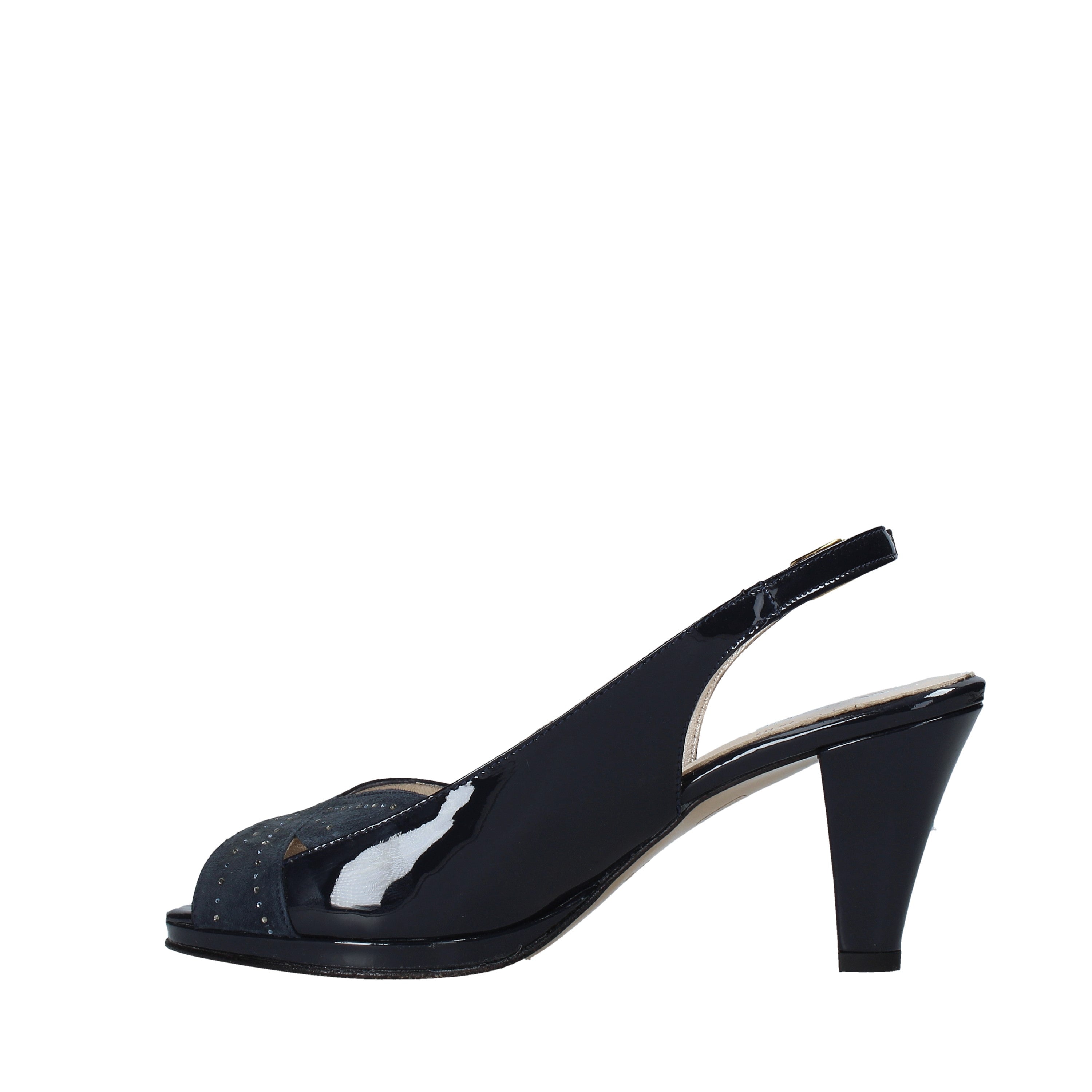 Sandali tacco Blu Confort