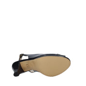 Sandali tacco Blu Confort