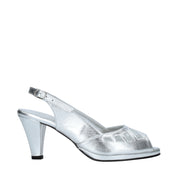 Sandali tacco Argentato Confort