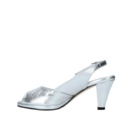 Sandali tacco Argentato Confort
