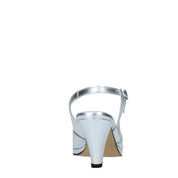 Sandali tacco Argentato Confort