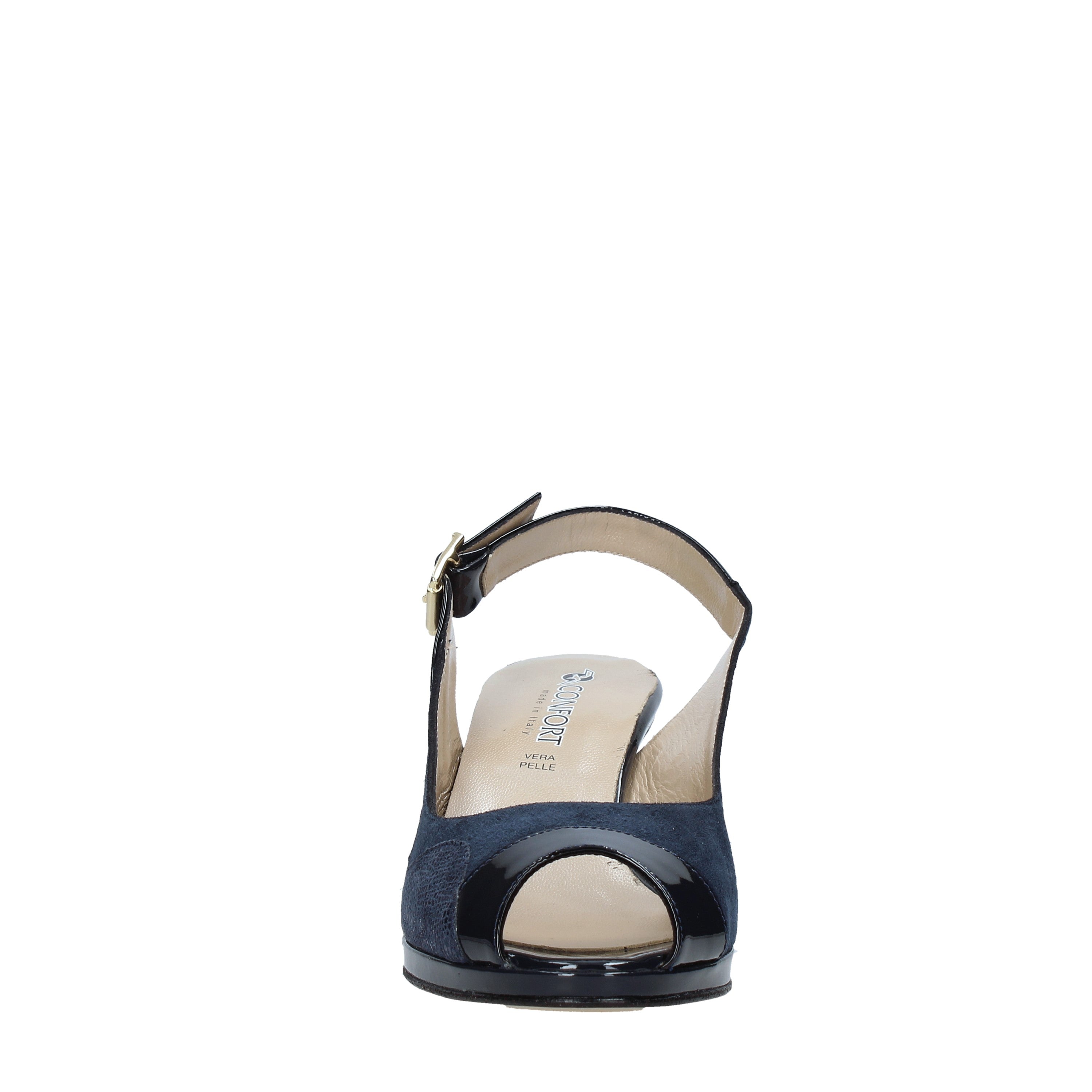 Sandali tacco Blu Confort