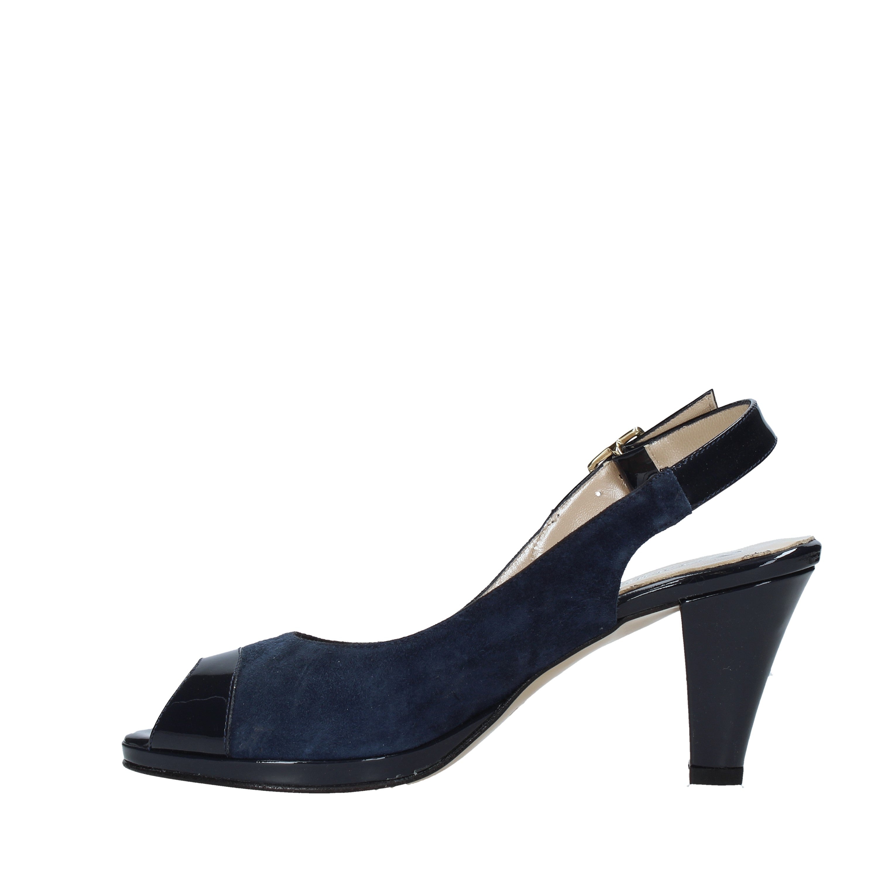 Sandali tacco Blu Confort