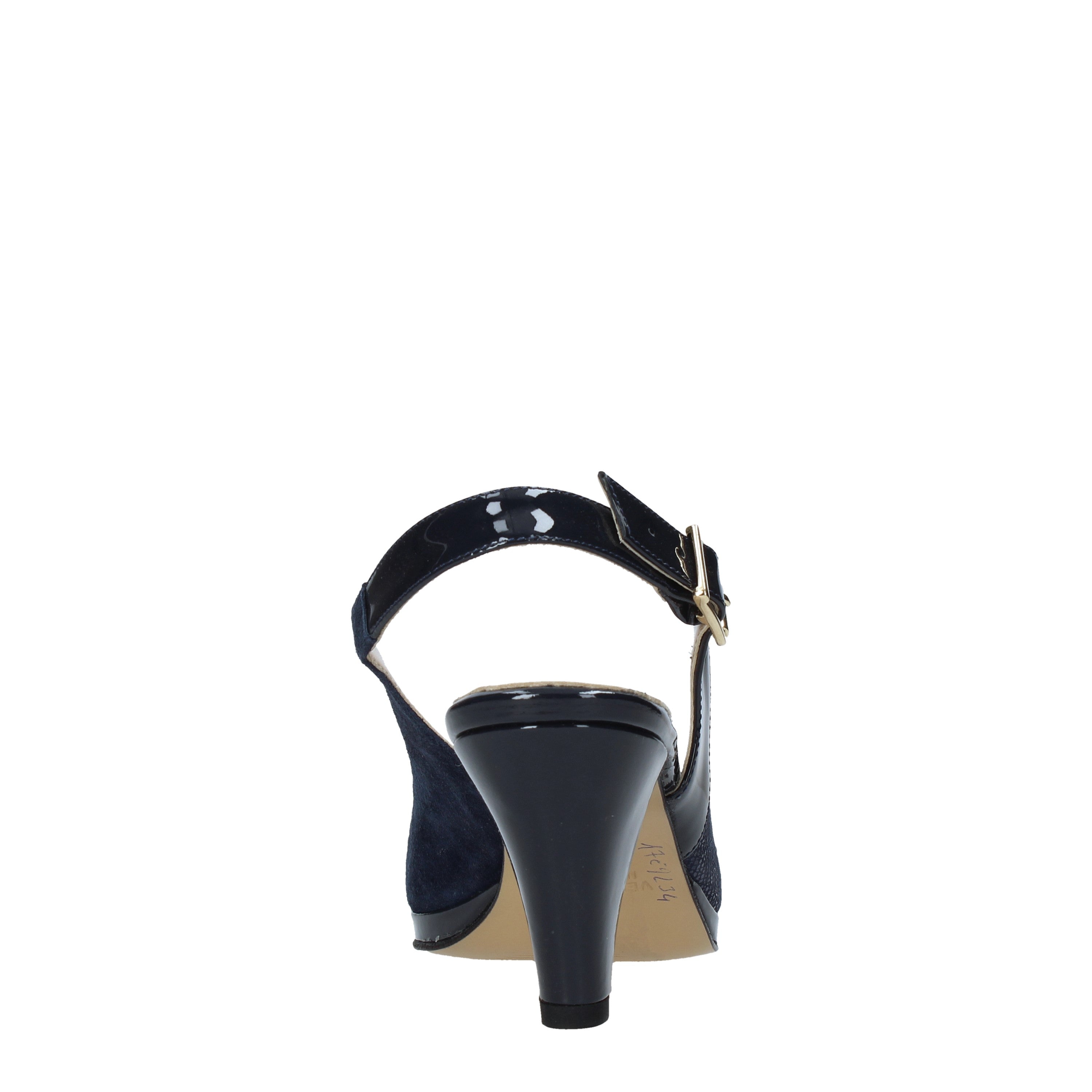 Sandali tacco Blu Confort