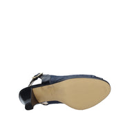 Sandali tacco Blu Confort