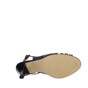 Sandali tacco Blu Confort