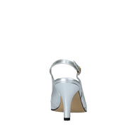 Sandali tacco Argentato Confort