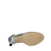 Sandali tacco Argentato Confort