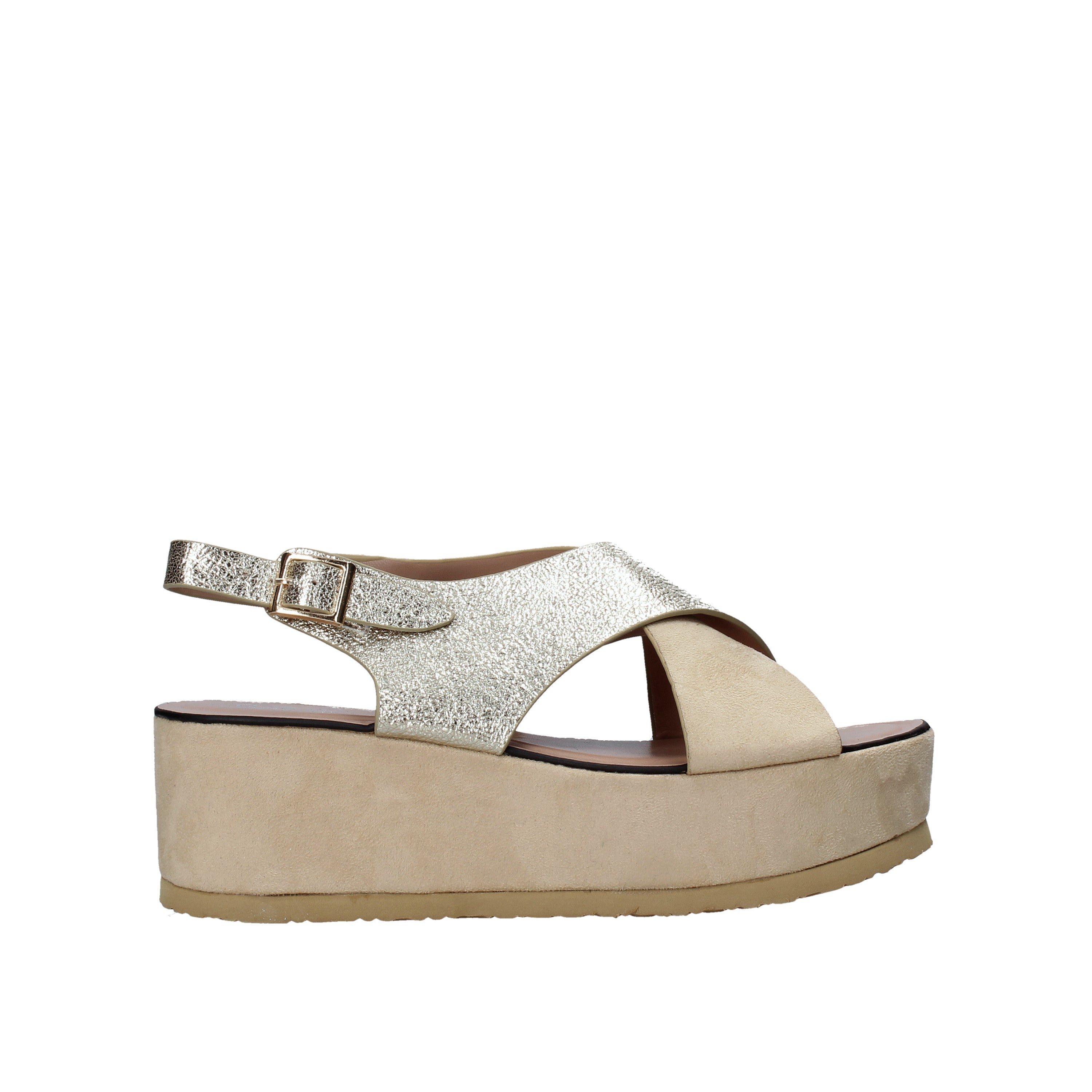 Sandali zeppa Beige Onyx