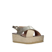 Sandali zeppa Beige Onyx