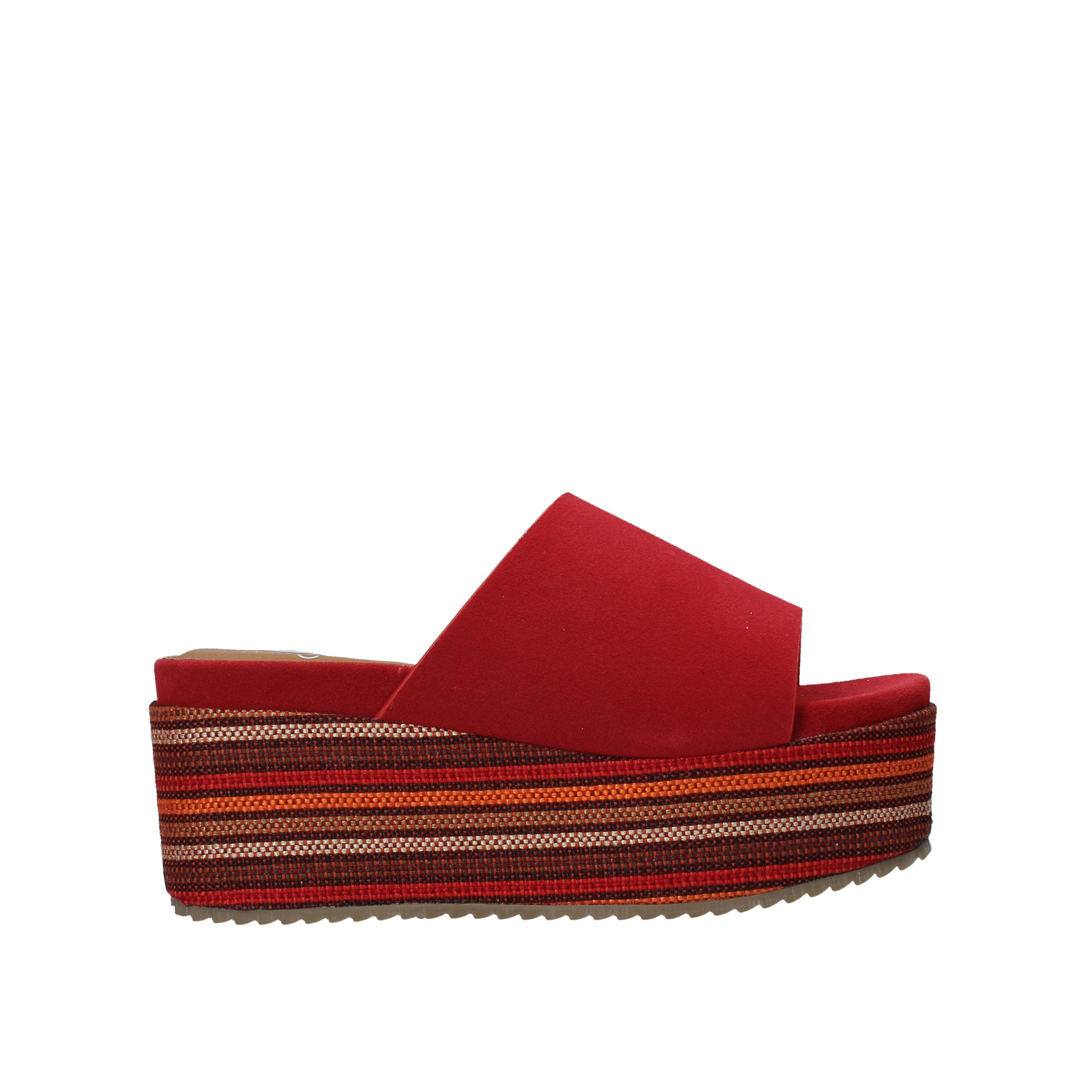 Sandali zeppa Rosso Onyx