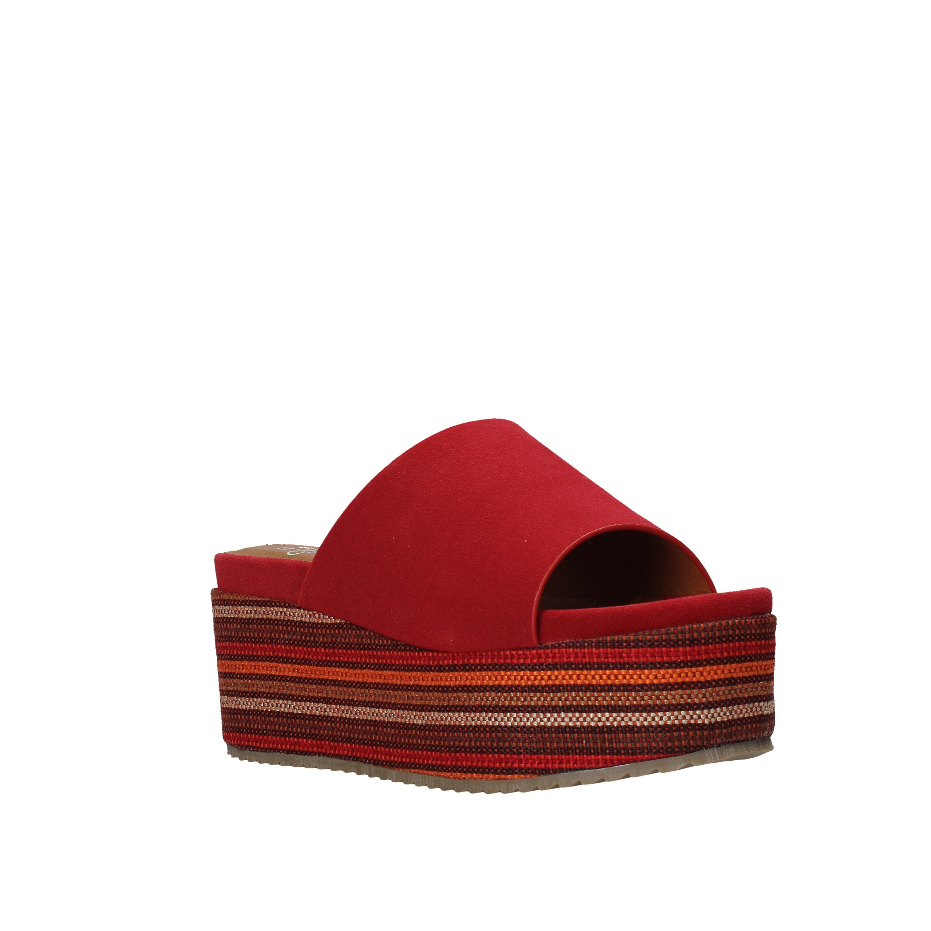 Sandali zeppa Rosso Onyx