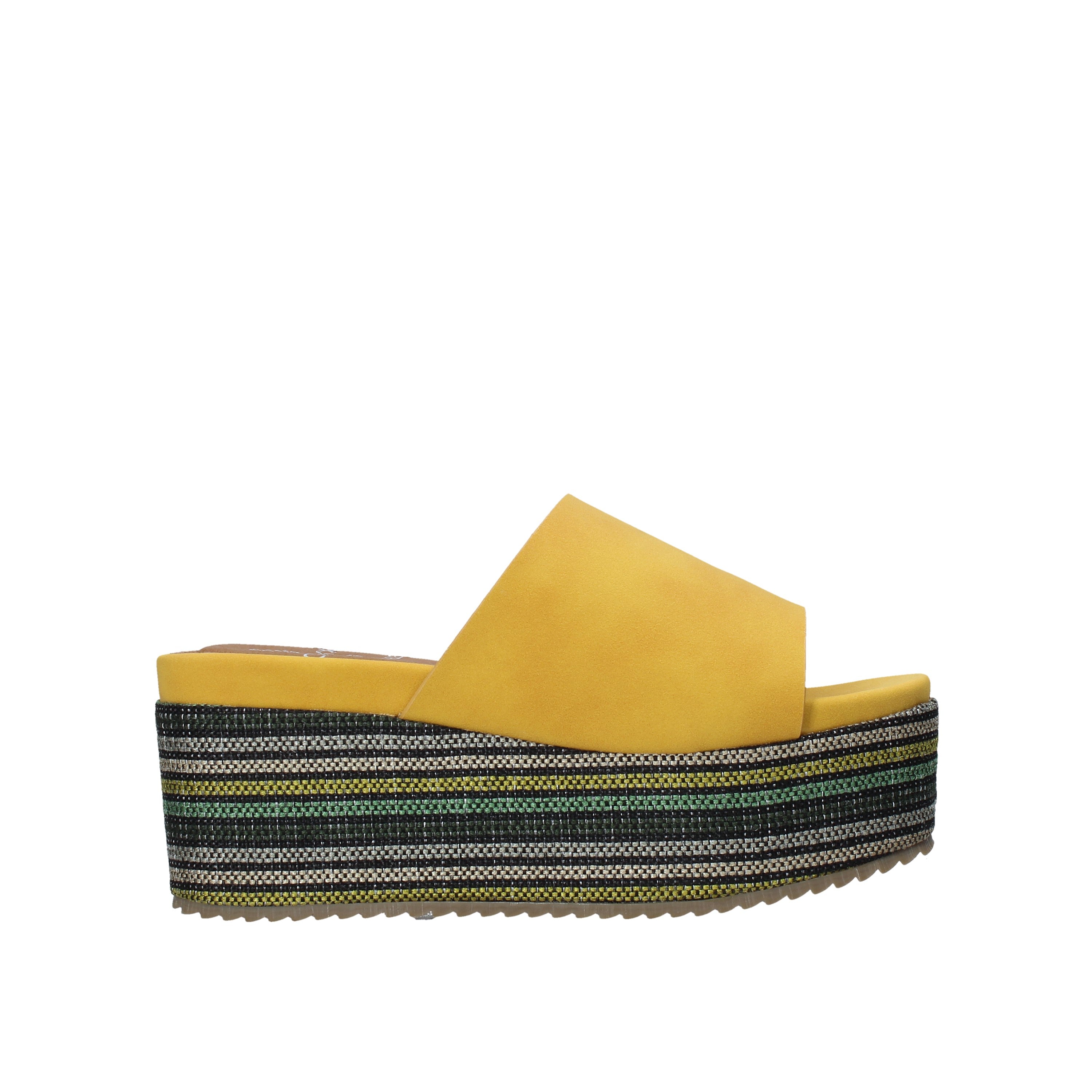 Sandali zeppa Giallo Onyx