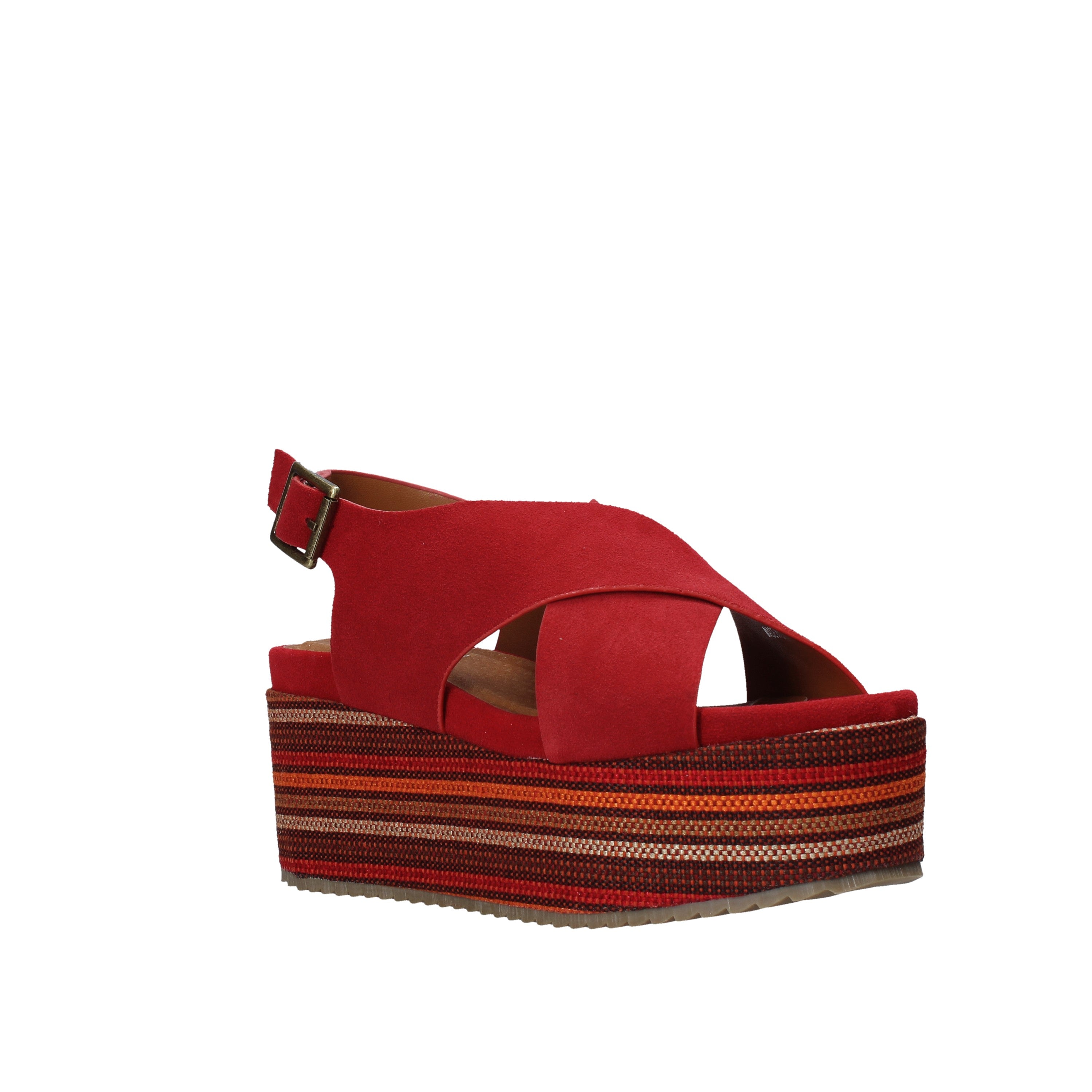 Sandali zeppa Rosso Onyx