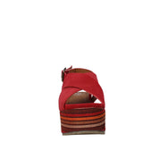 Sandali zeppa Rosso Onyx