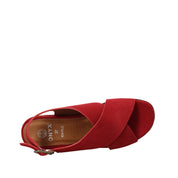 Sandali zeppa Rosso Onyx