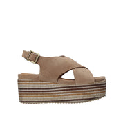 Sandali zeppa Marrone Onyx