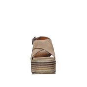 Sandali zeppa Marrone Onyx