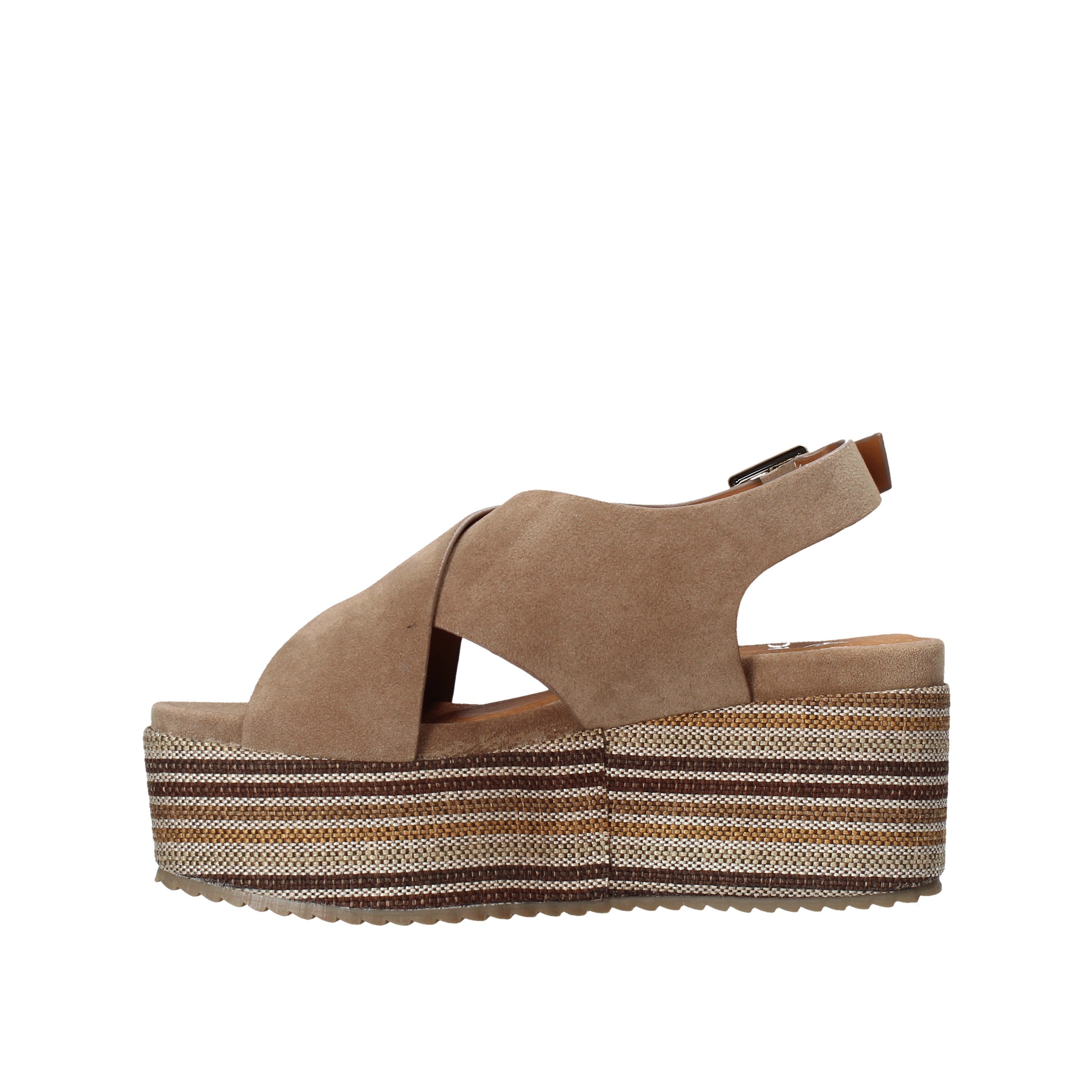 Sandali zeppa Marrone Onyx