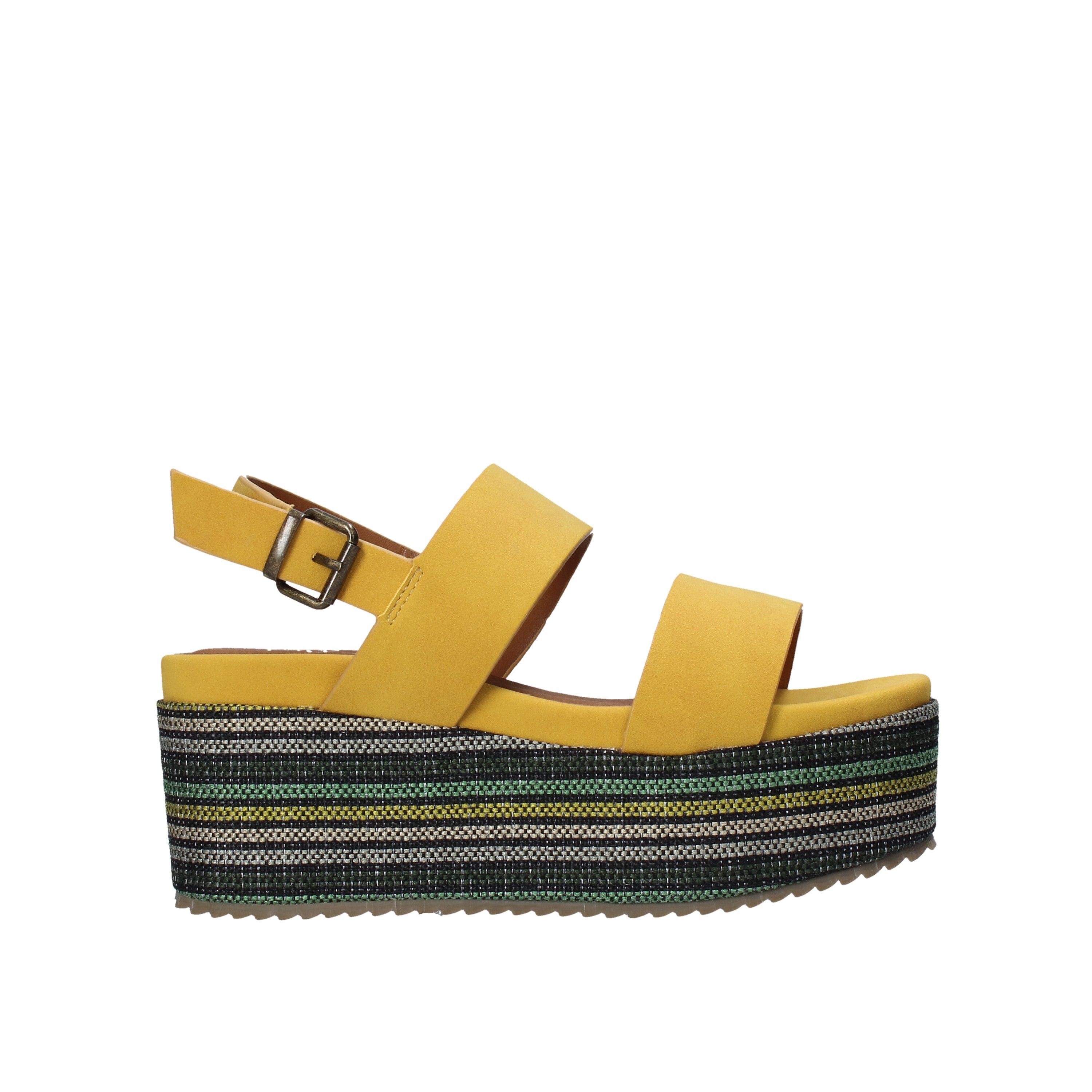 Sandali zeppa Giallo Onyx