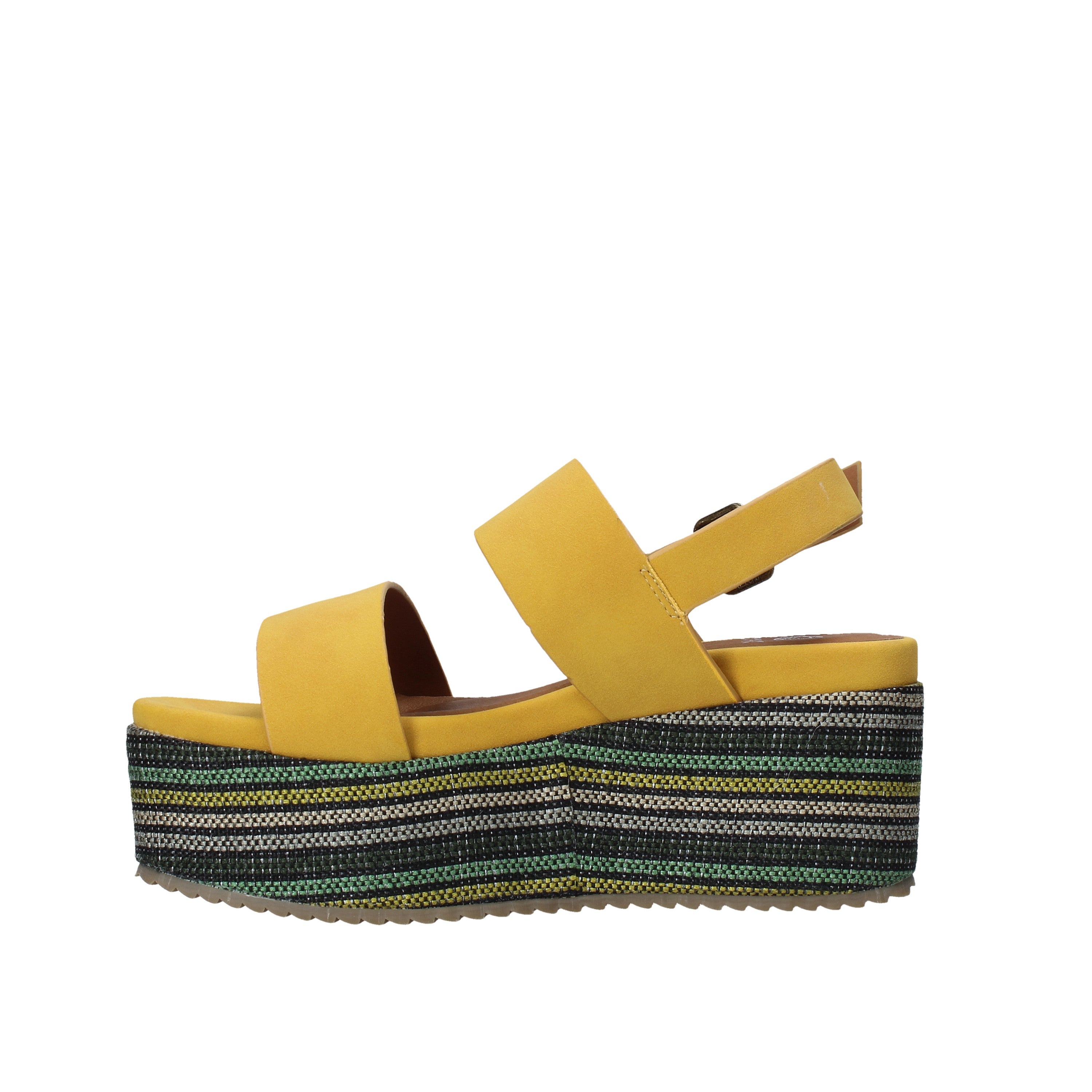 Sandali zeppa Giallo Onyx