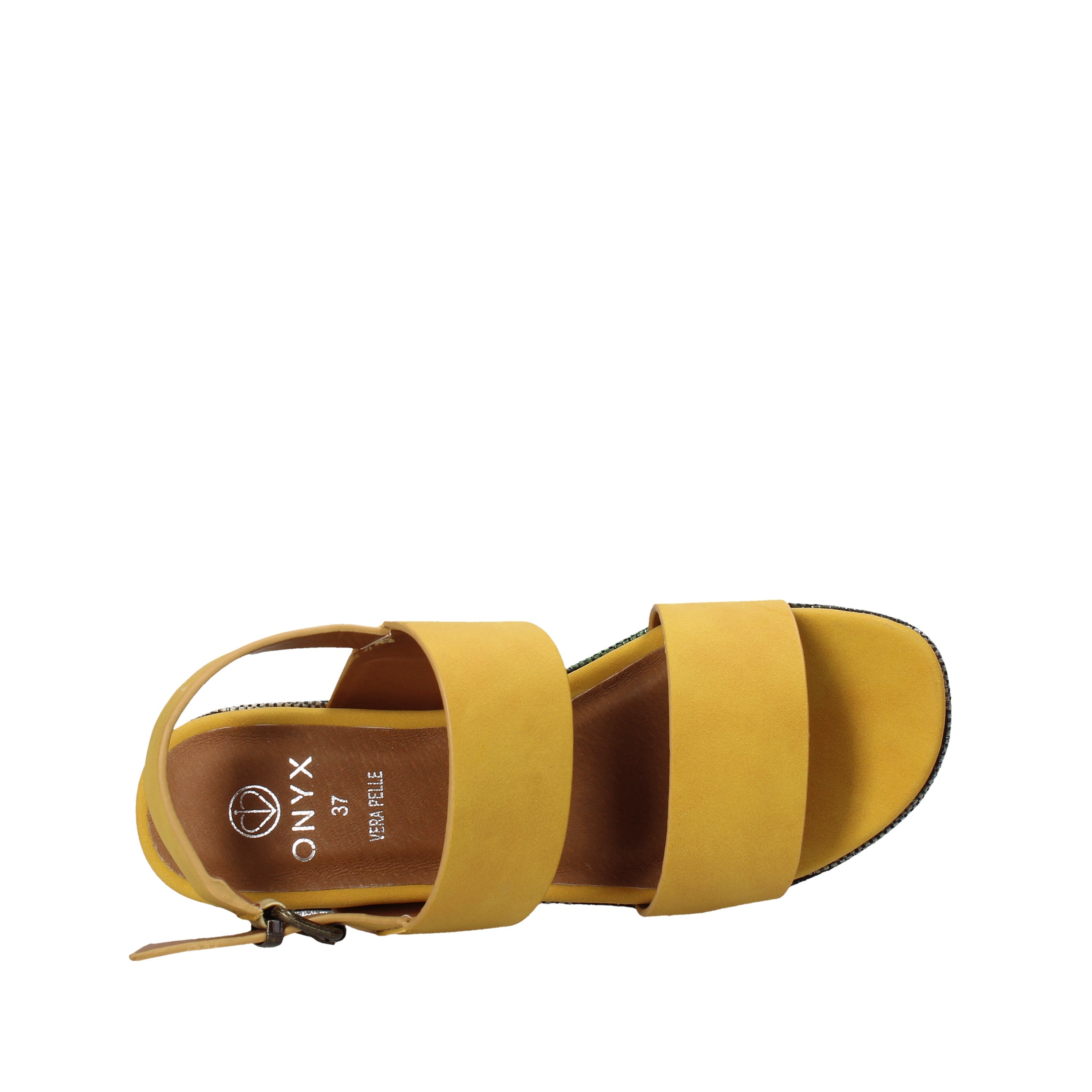 Sandali zeppa Giallo Onyx