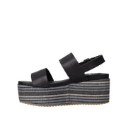 Sandali zeppa Nero Onyx