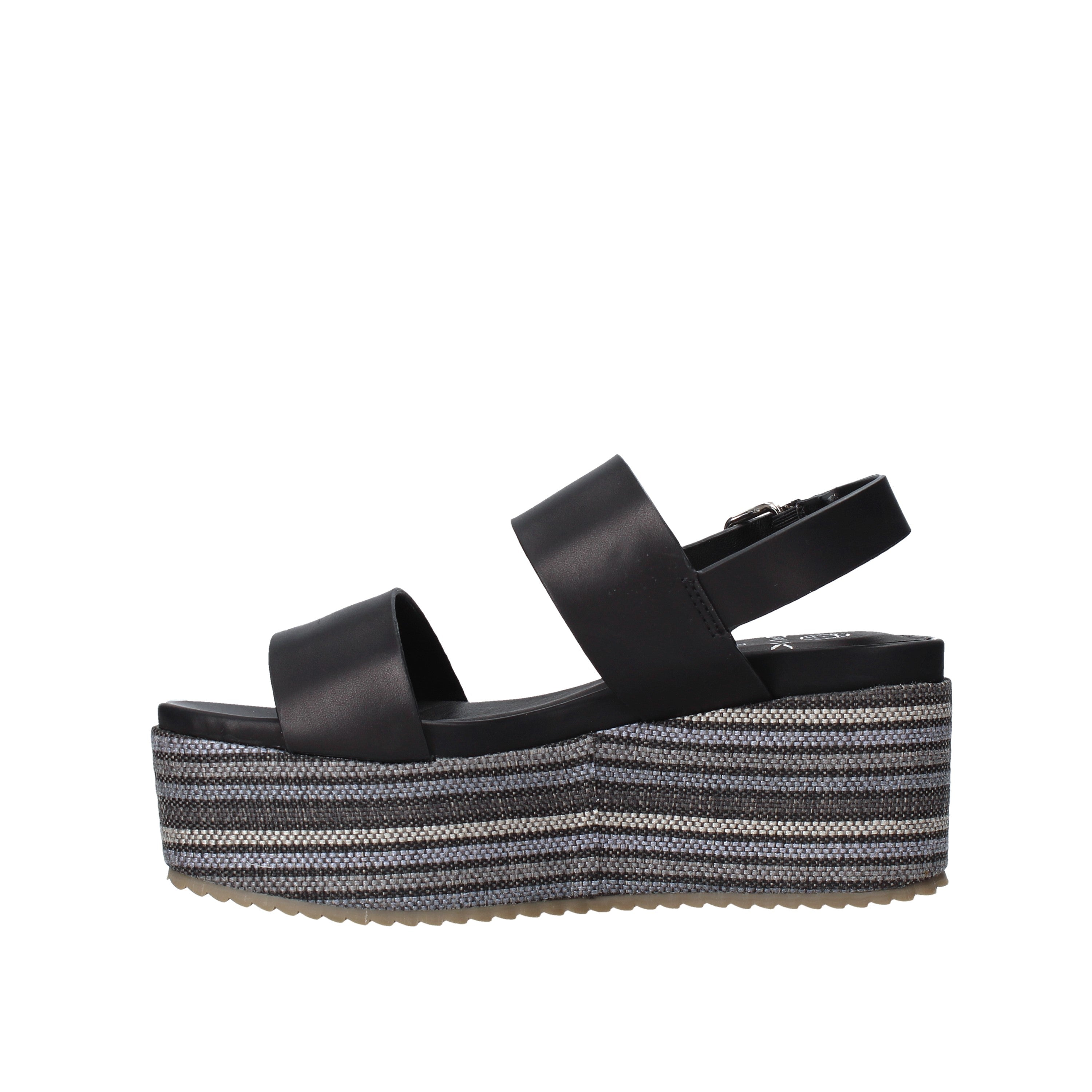 Sandali zeppa Nero Onyx