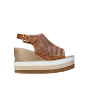 Sandali zeppa Marrone Onyx