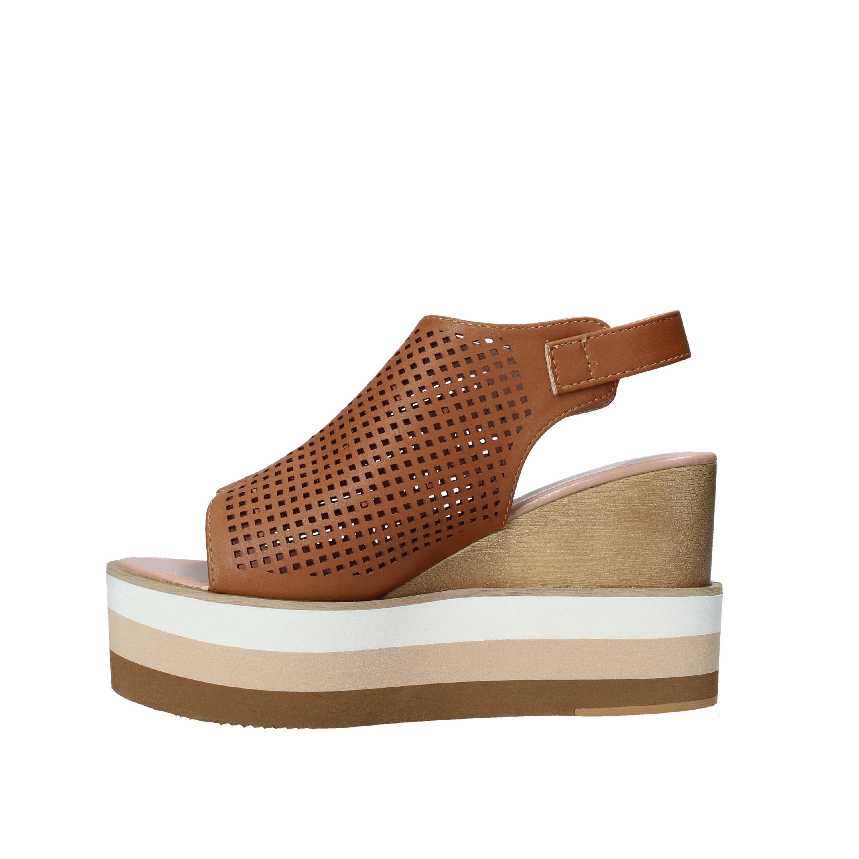 Sandali zeppa Marrone Onyx