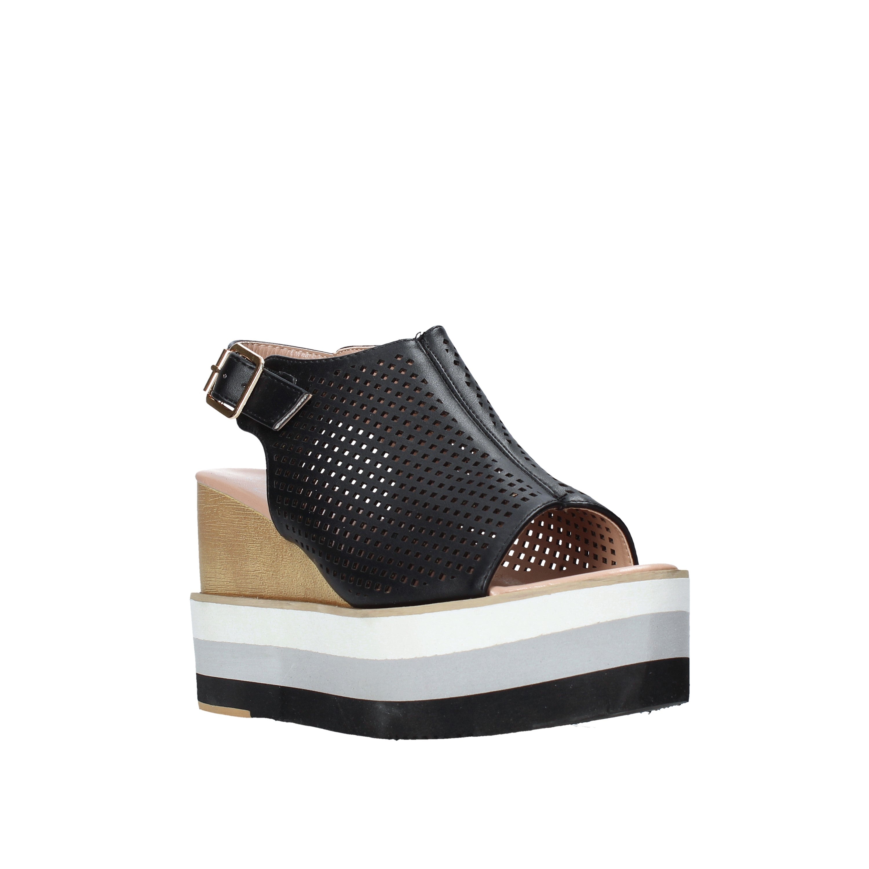 Sandali zeppa Nero Onyx