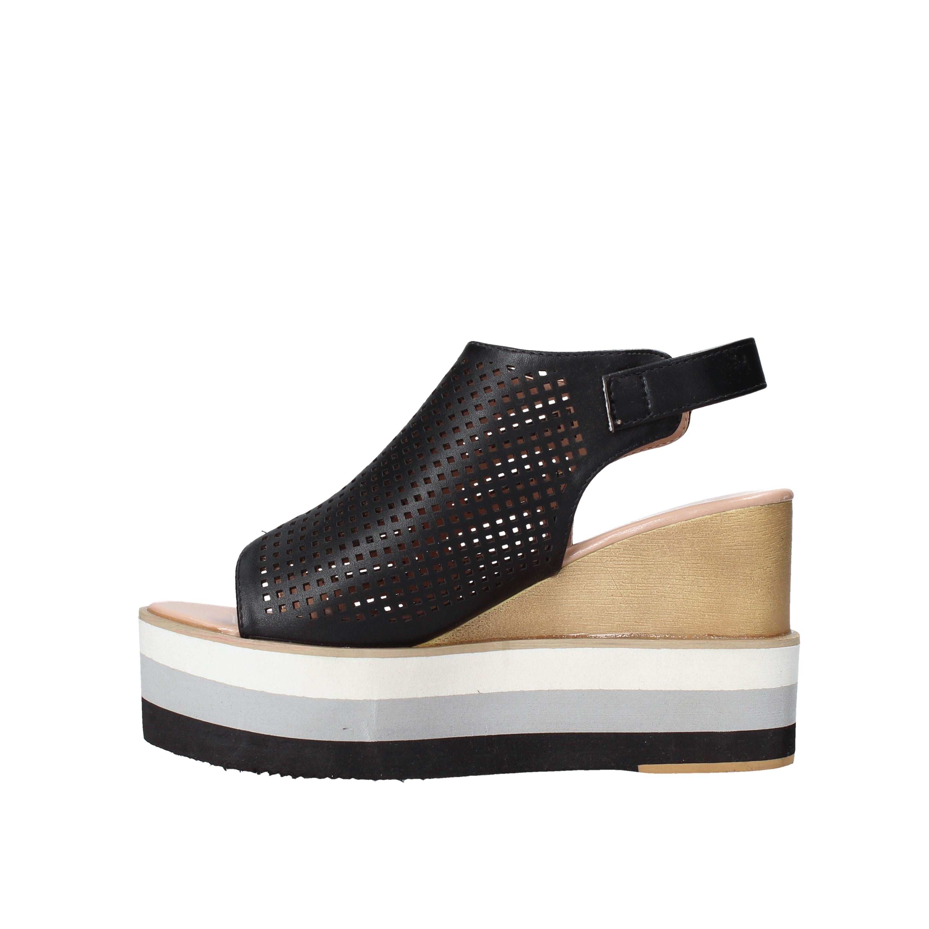 Sandali zeppa Nero Onyx