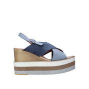 Sandali zeppa Blu Onyx