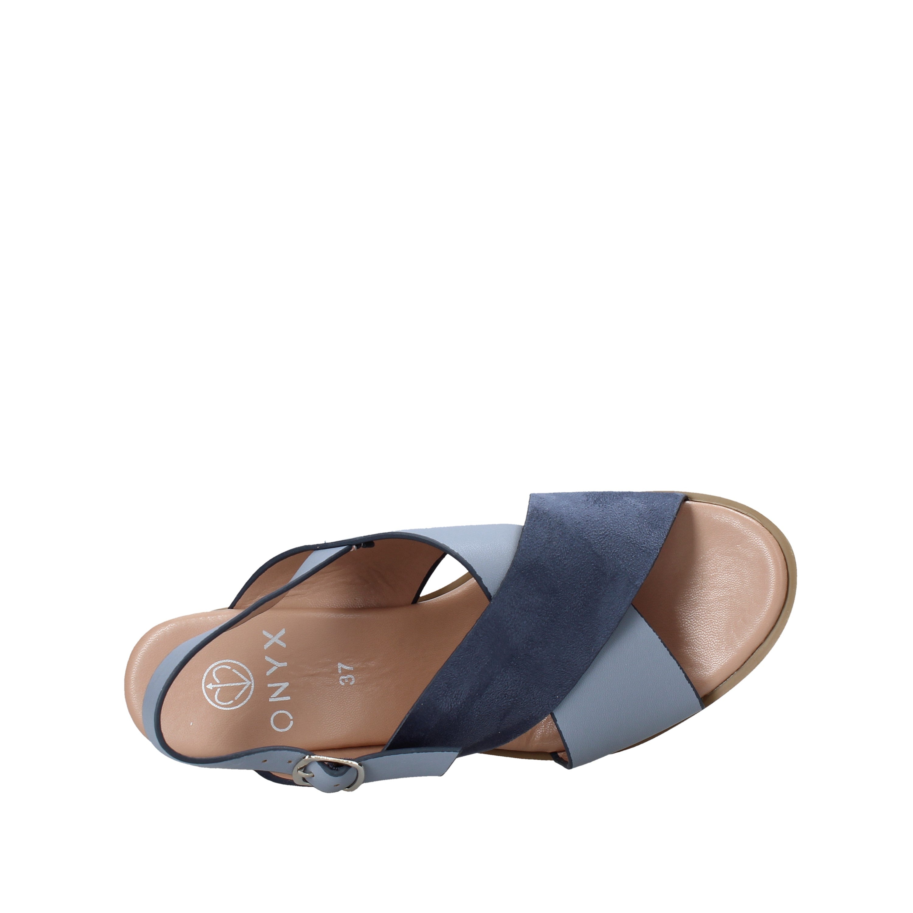 Sandali zeppa Blu Onyx