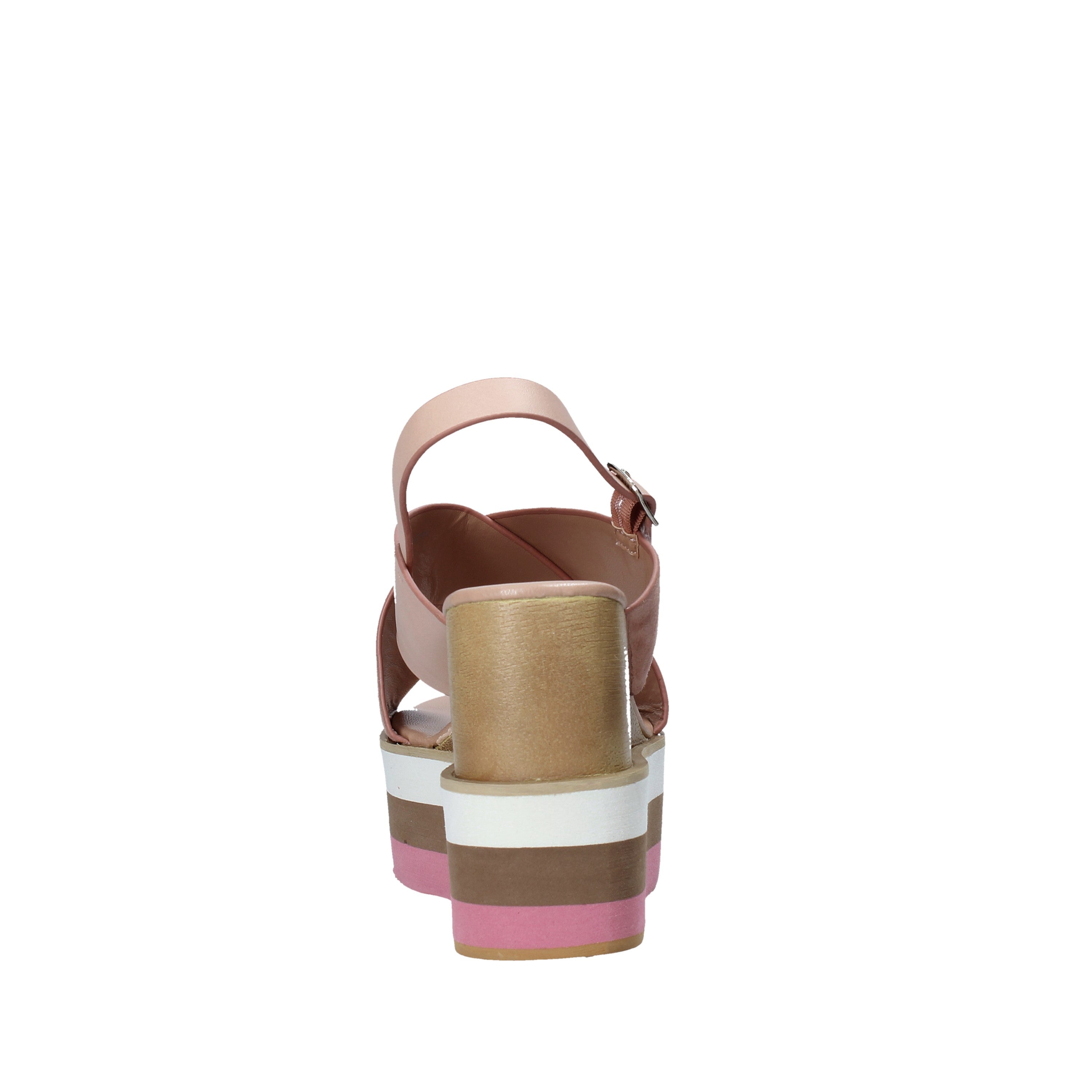 Sandali zeppa Rosa Onyx