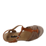 Sandali zeppa Marrone Refresh