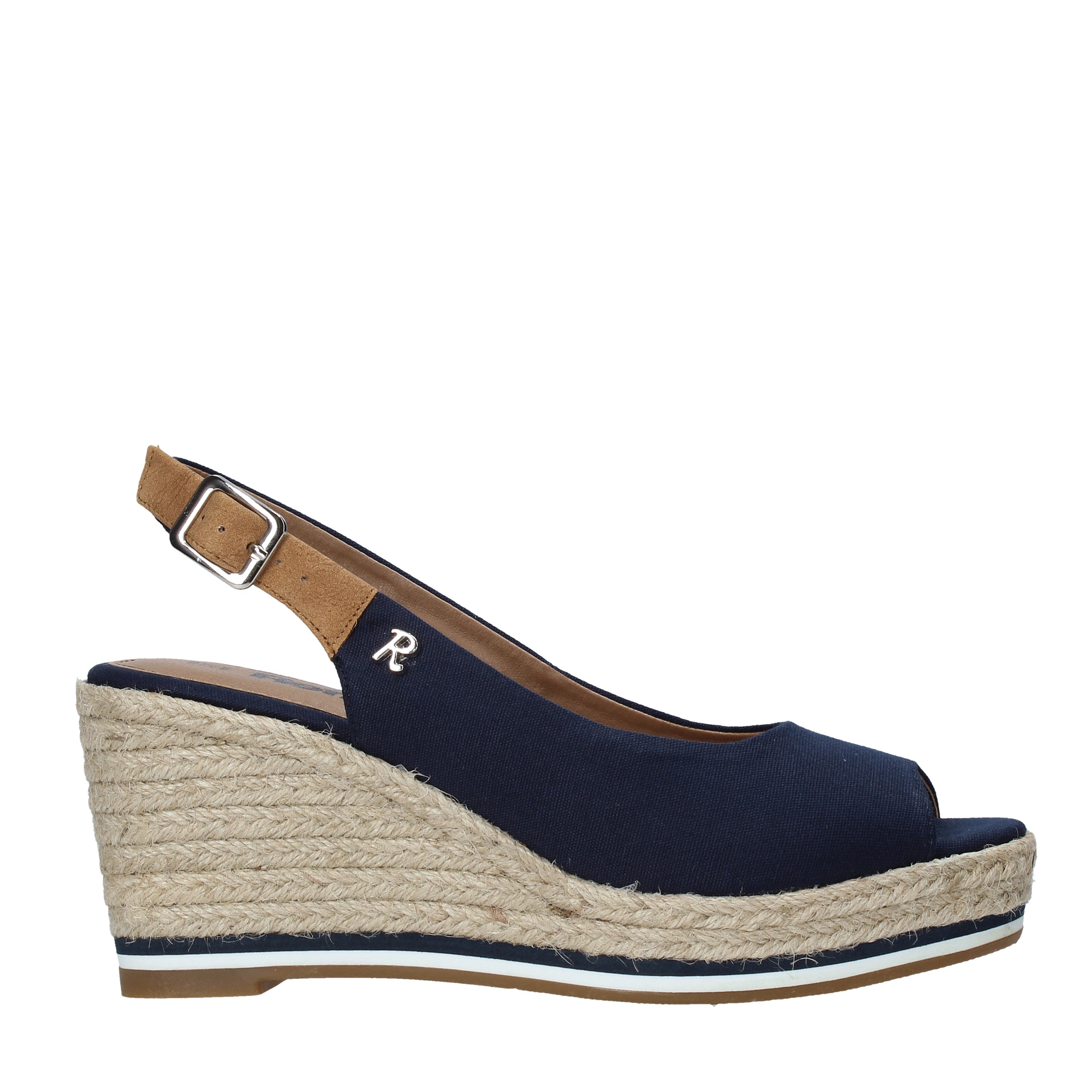 Sandali zeppa Blu Refresh