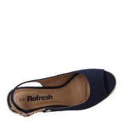 Sandali zeppa Blu Refresh