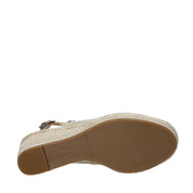 Sandali zeppa Beige Refresh